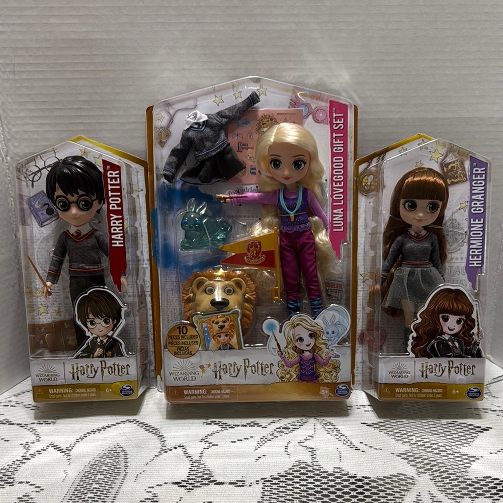 Harry Potter Doll Set Harry Potter Luna Lovegood Gift Set & Hermione Granger